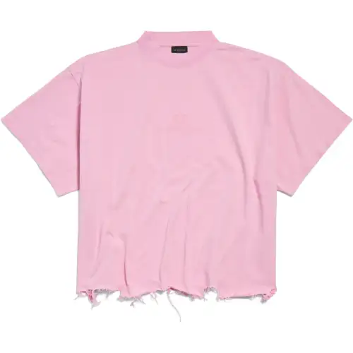 Balenciaga Bb Icon Frayed Edge T-Shirt
