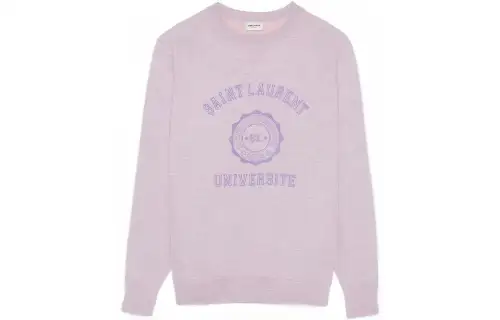 SAINT LAURENT Logo Printed Crewneck Sweatshirt