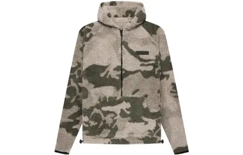 Fear Of God Essentials Polar Fleece Half Zip Hoodie