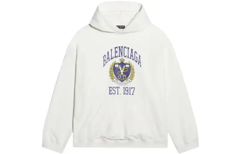 Balenciaga FW22 Sweatshirt Loose Fit Men's White