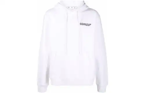 OFF WHITE SS22 Sweatshirts Men's White Hooded Moderate