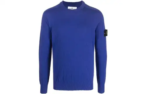 STONE ISLAND Sweatshirts Men's Blue Crew Neck Moderate Other