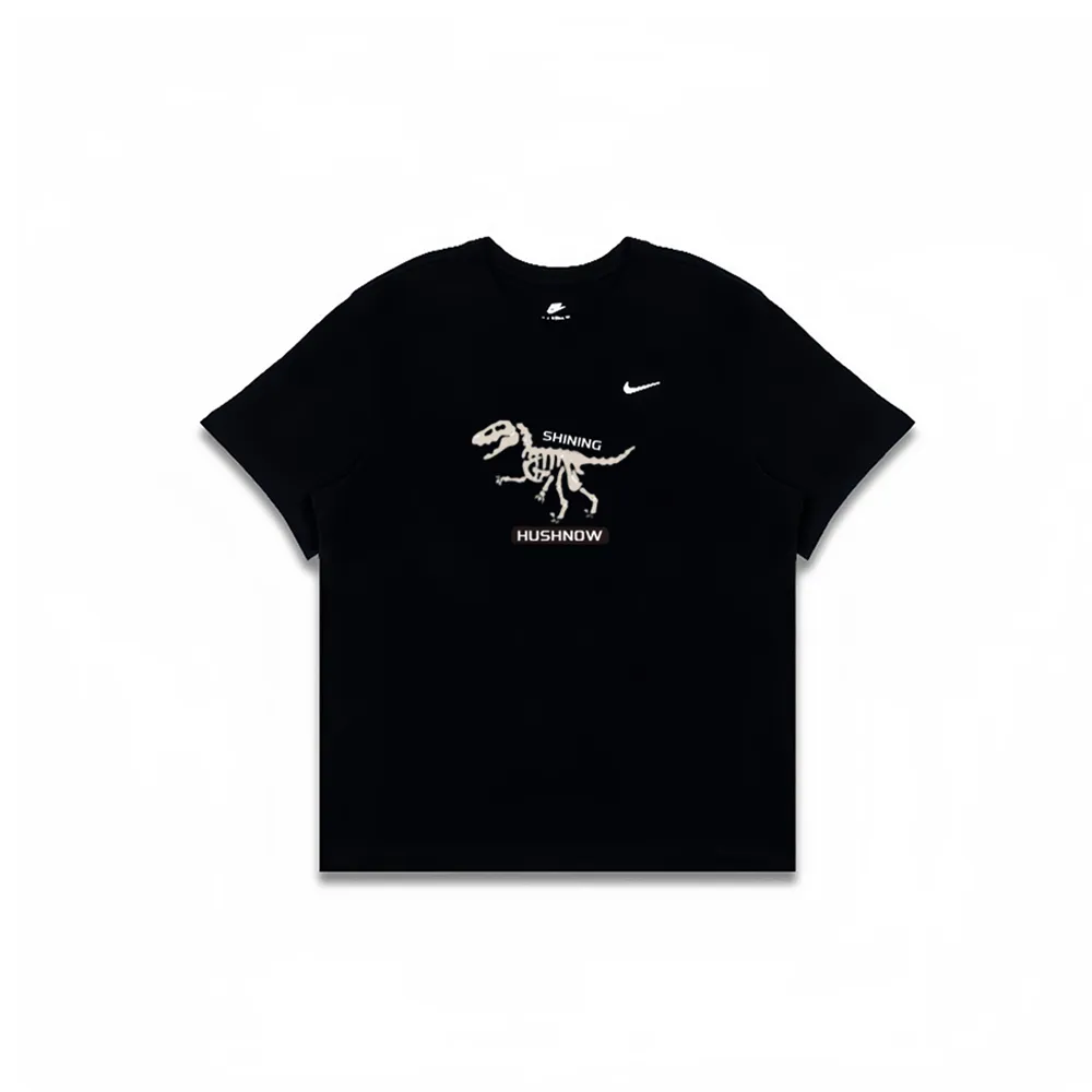 Nike T-Shirts Men's Black Crew Neck Moderate Straight Fit