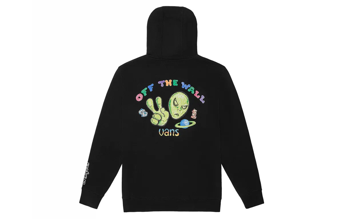 Vans X Crayola Sweatshirts Men's Black Hooded Moderate Regular
