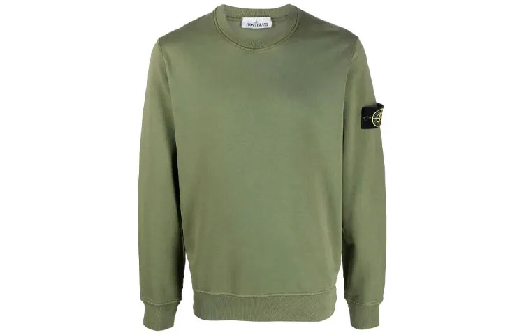 STONE ISLAND 75156 Garment Dyed Cotton Crewneck Sweatshirt
