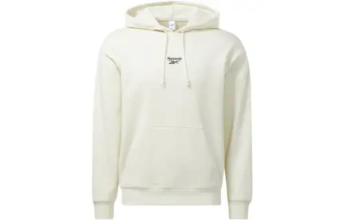 Reebok Sweatshirts Unisex Ivory Hooded Moderate Regular