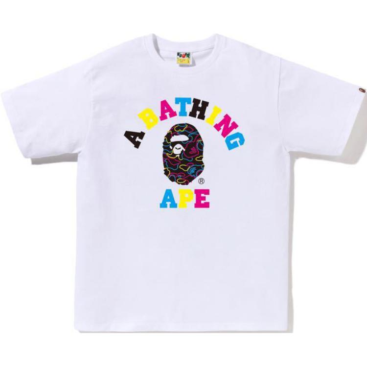 Футболка A BATHING APE Neon Camo (разноцветная)