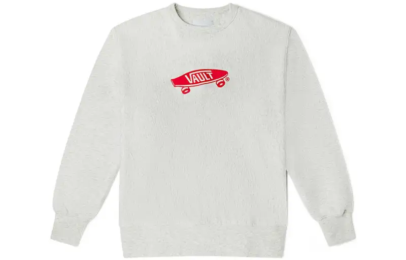 Vans Sweatshirts Unisex Gray Crew Neck Moderate Regular