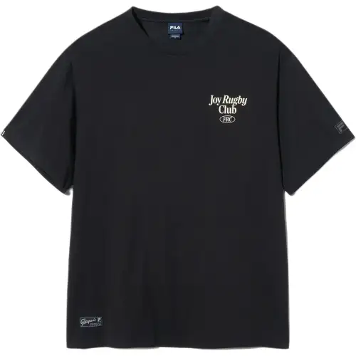 FILA T Shirts Unisex Black Crew Neck