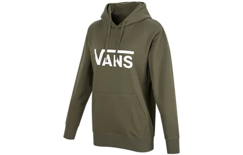 Vans Sweatshirts Unisex Green Hooded Moderate Regular