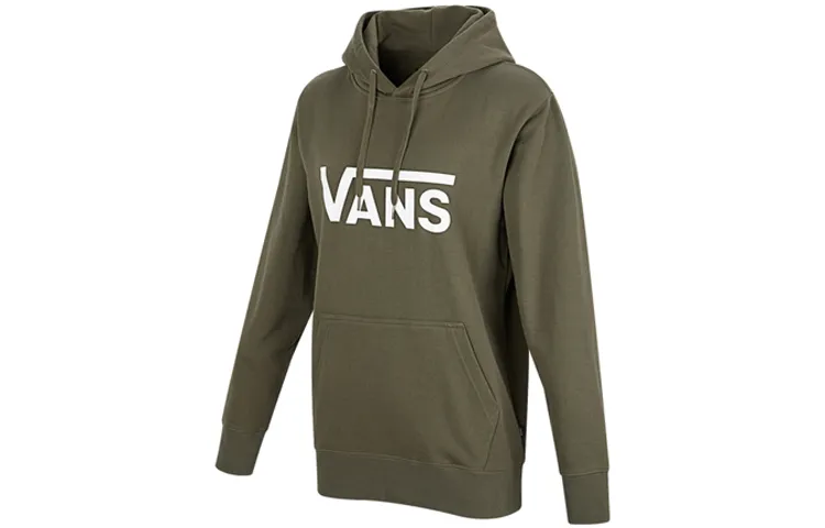 Vans Sweatshirts Unisex Green Hooded (Non-detachable) Moderate