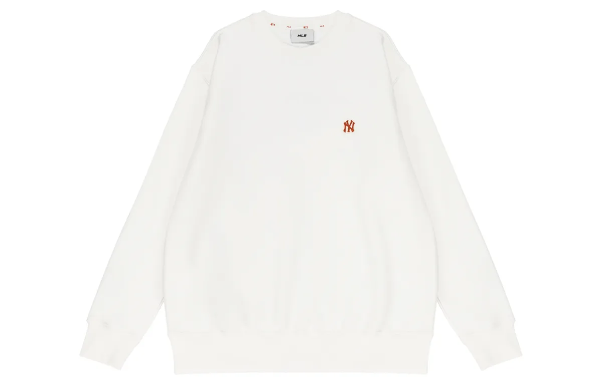 MLB Sweatshirts Unisex Ivory White Crew Neck Moderate