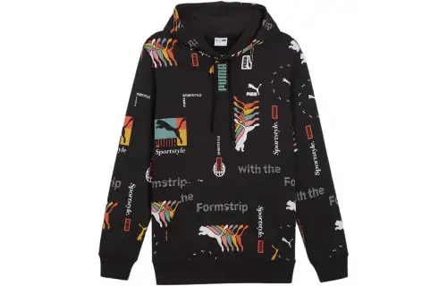 PUMA Hoodie Classics Brand Love Homme Sweatshirt Men's Black