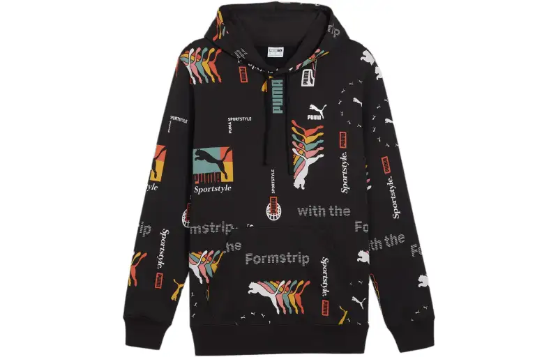PUMA Hoodie Classics Brand Love Homme Sweatshirt Men's Black