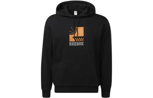 Reebok Sweatshirts Unisex Black Hooded Moderate Regular