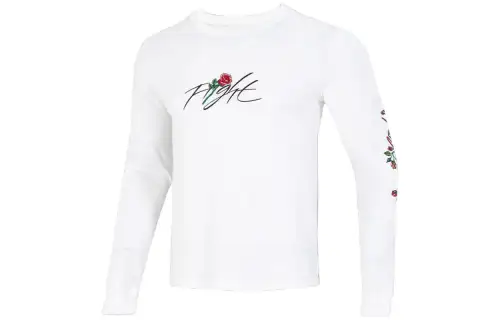 Jordan Sweatshirts Men's White Crew Neck Moderate Regular