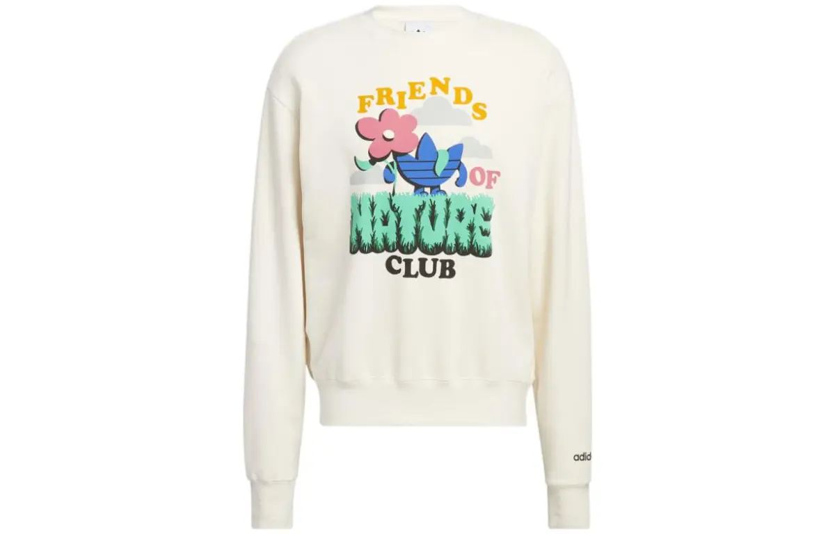 Adidas Originals Sweatshirts Men's Nude Crew Neck Moderate Straight Fit