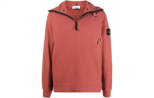 STONE ISLAND Sweatshirts Men's Orange Turtleneck Moderate Regular
