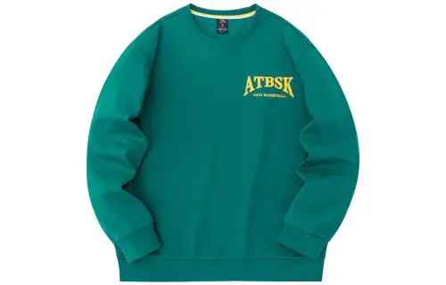 ANTA Sweatshirts Men's Forest Ink Green Crew Neck Moderate Regular