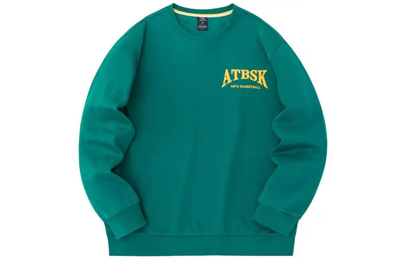 ANTA Sweatshirts Men's Forest Ink Green Crew Neck Moderate Regular