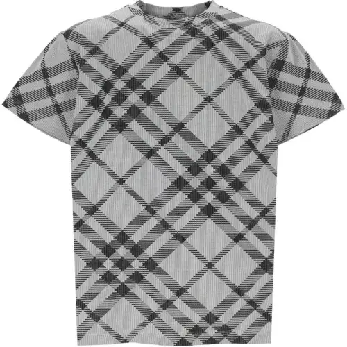 Burberry checked crew-neck T-shirt