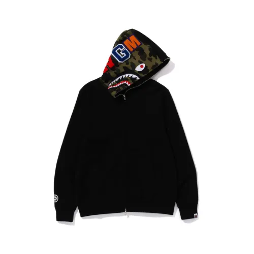 A BATHING APE Camouflage shark, hoody, sweatshirt