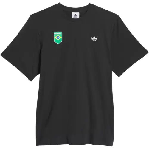 Adidas Originals Skateboarding BRASIL CRIOLA T Shirt Men's Black