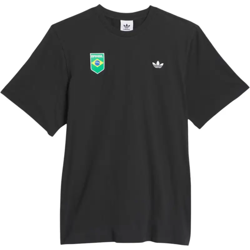 Adidas Originals Skateboarding BRASIL CRIOLA T Shirt Men's Black