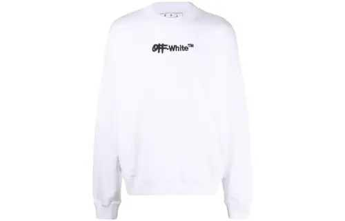 OFF WHITE Spray Helv Skate Crewneck