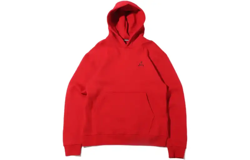 Jordan Sweatshirts Men's Red Hooded Thickened Regular