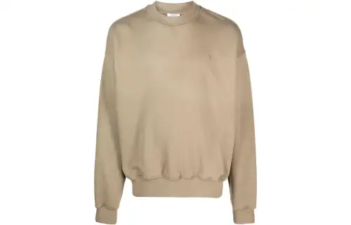OFF WHITE Sweatshirts Men's Sandy Beige Crew Neck Moderate Regular