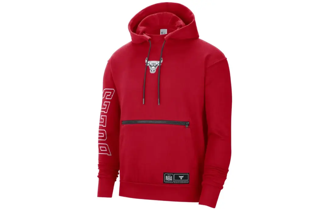Nike Nba Chicago Bulls Courtside Fleece Loose Fit Hoodie