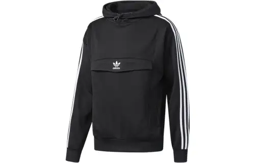 Adidas Originals Sweatshirts Men's Black Hooded Moderate