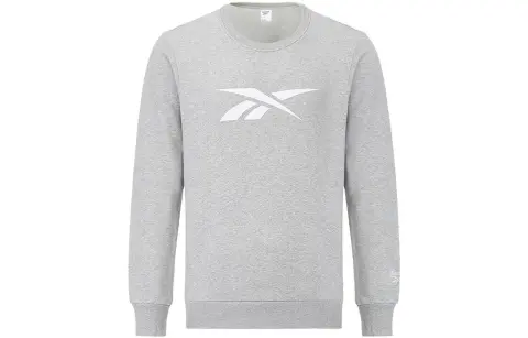Reebok Sweatshirts Men's Gray Crew Neck Moderate