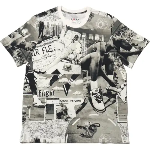 Jordan BRAND SS24 T Shirt Unisex Gray White