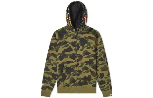A BATHING APE ® 1st Camo Shark Hoodie