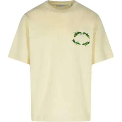 Burberry Logo Embroidered Crewneck T Shirt