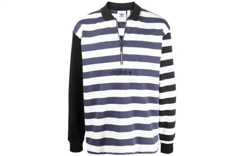 Adidas Originals Frank Rugby Shanav Cwhite Sweatshirts Men's White Lapel Moderate Regular