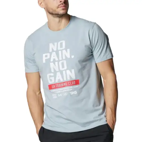 Under Armour Performance Cotton SS25 T Shirt Men's Light Blue