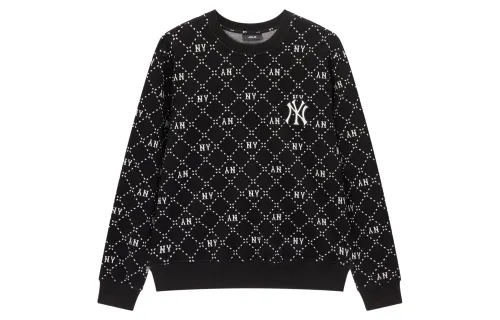MLB Sweatshirts Unisex Black Crew Neck Moderate Other