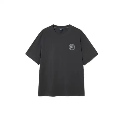 FILA Archive Sports Sailing Flag T Shirt Unisex Black