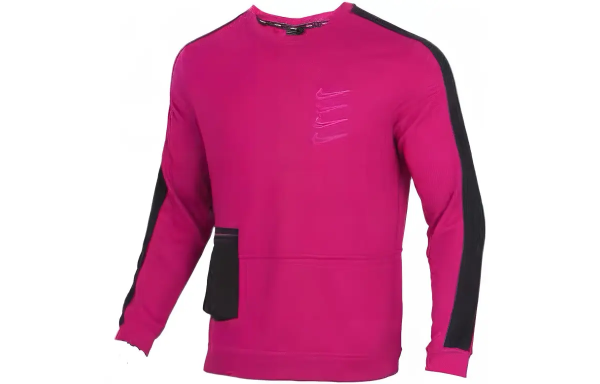 Nike Sweatshirts Men's Red Crew Neck Moderate Regular