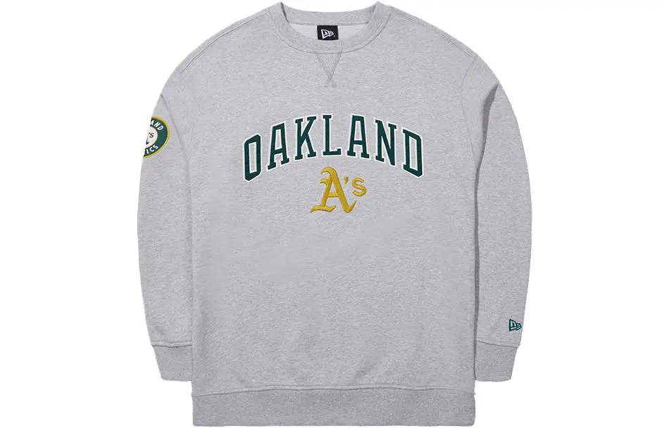 New Era Sweatshirts Unisex Gray Crew Neck Moderate