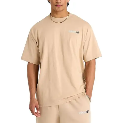 New Balance NB Athletics T Shirts Men's Scented Smoke Crew Neck Moderate