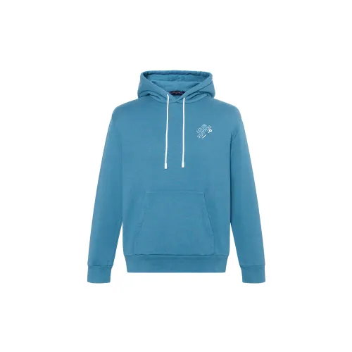 Louis Vuitton 2010s logo-embroidered cotton hoodie