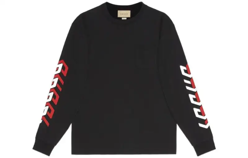 GUCCI Mirror Logo Print Crewneck