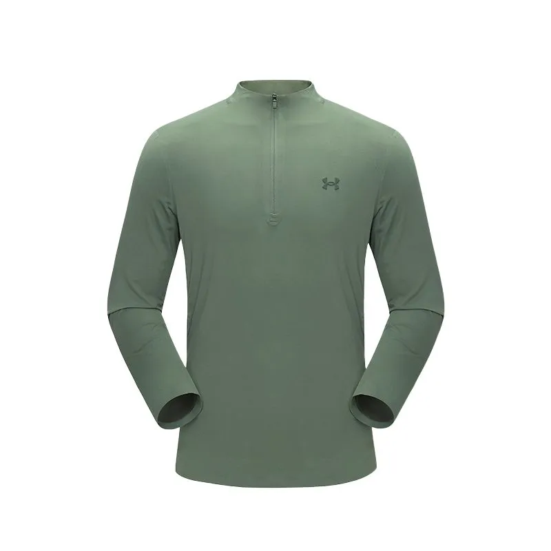 Under Armour SS25 T Shirt Men's Lead Gray Green