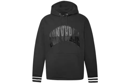 Converse Twisted Varsity Sweatshirts Men's Black Hooded Moderate
