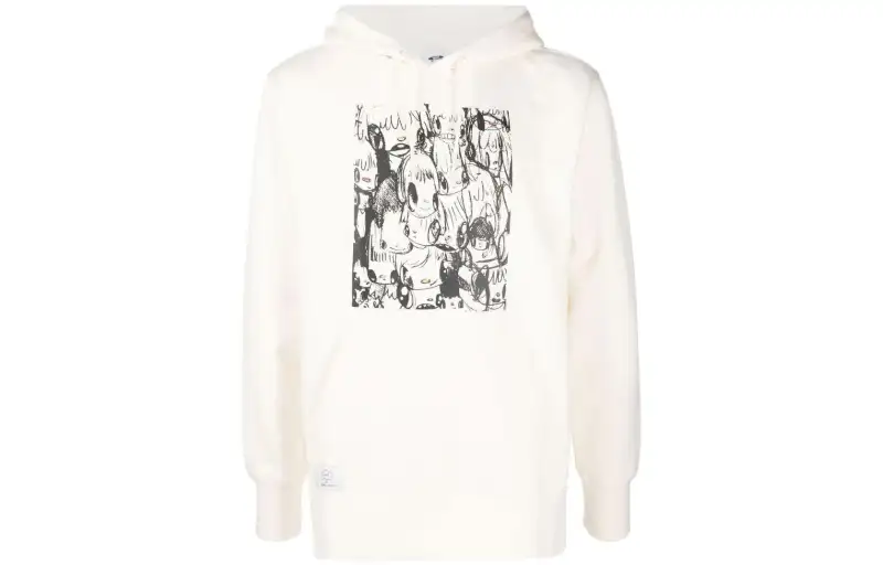 Vans X Javier Calleja Sweatshirts Men's White Hooded Moderate Regular