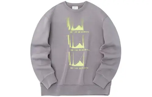 ANTA Life Collection Sweatshirts Unisex Linen Gray Hooded Moderate Regular